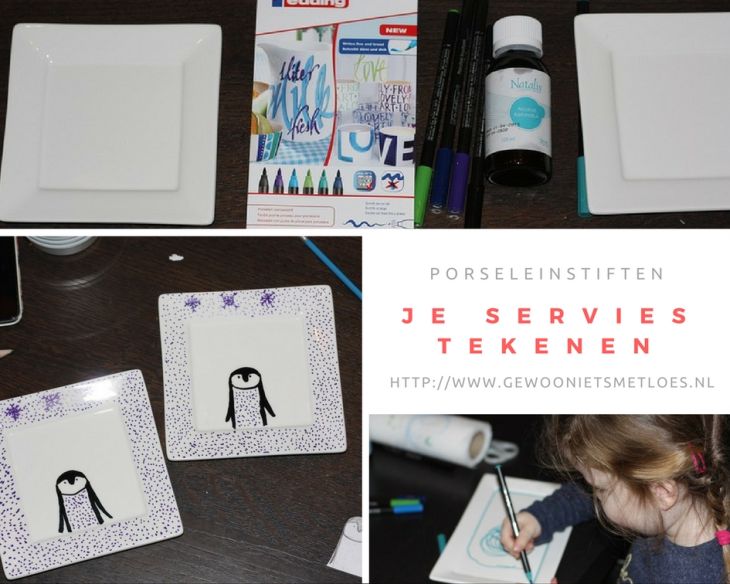 Porseleinstiften: je servies tekenen | DIY
